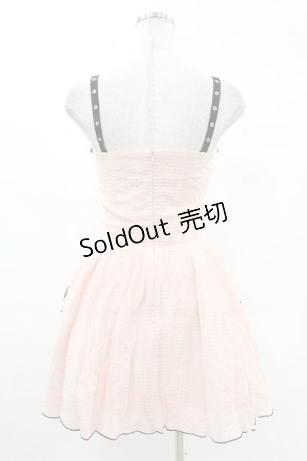 画像2: DARK IN LOVE / Pink doll moon strap dress XS ピンク H-25-02-24-1011-PU-OP-KB-ZI (2)