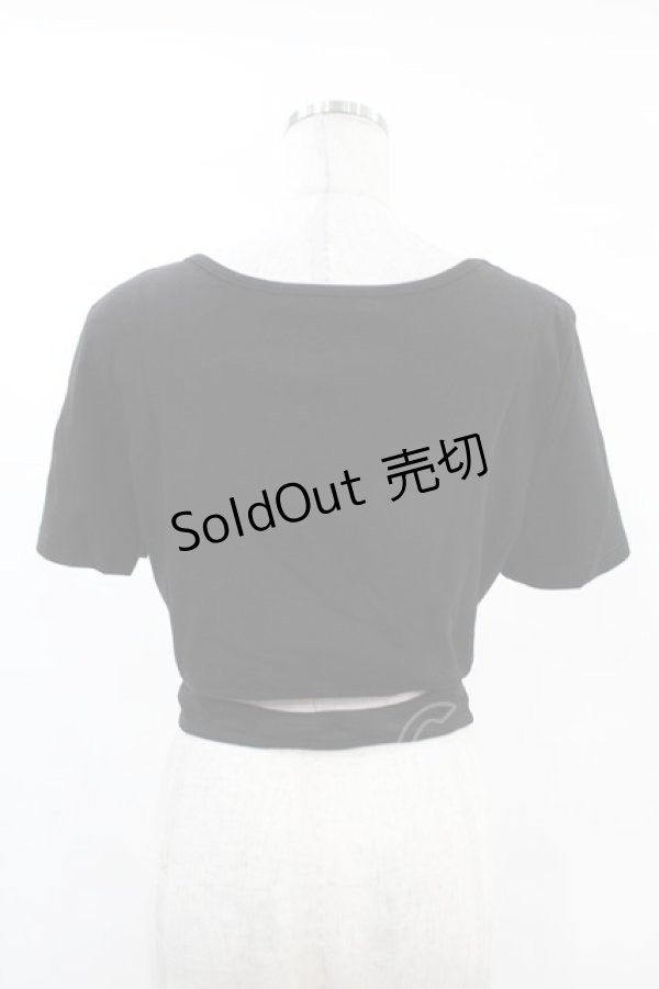 画像2: DARK IN LOVE / Punk locomotive check heart crop top XL ブラック H-25-02-24-1031-PU-TO-KB-ZI (2)