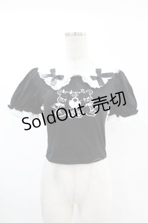 画像: DARK IN LOVE / Black lolita two little bears doll top XS ブラック H-25-02-24-1036-PU-TO-KB-ZH