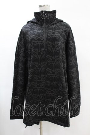 画像: KILL STAR / Cyborg Cell Oversized Hoodie L ブラック H-25-02-24-1037-SL-TO-KB-ZH
