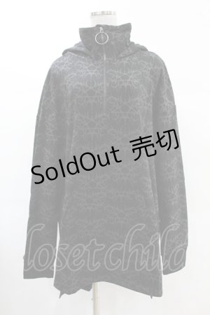 画像: KILL STAR / Cyborg Cell Oversized Hoodie L ブラック H-25-02-24-1037-SL-TO-KB-ZH