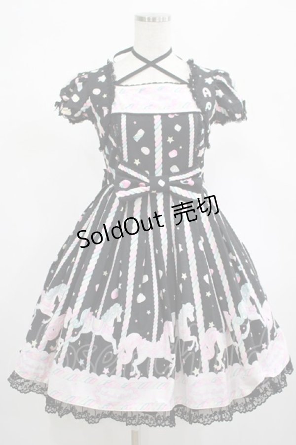 画像1: Angelic Pretty / Sugary Carnivalワンピース Free ブラック H-25-02-24-005-AP-OP-NS-ZH (1)