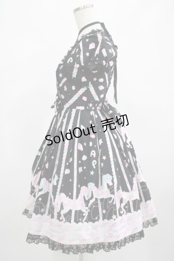 画像2: Angelic Pretty / Sugary Carnivalワンピース Free ブラック H-25-02-24-005-AP-OP-NS-ZH (2)