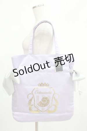 画像: Maison de FLEUR / OCTAVINELLE/サイドリボントート/ディズニーツイステッドワンダーランドコラボ  ラベンダー H-25-02-24-052-LO-BG-NS-ZH