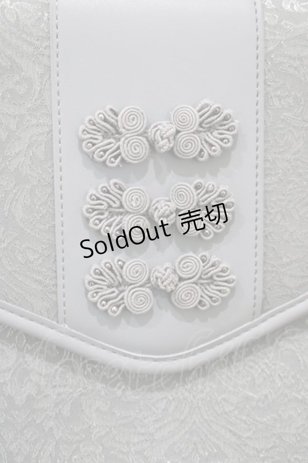 画像4: axes femme POETIQUE / チャイナ釦デザインバッグ  サックス H-25-02-24-053-AX-BG-NS-ZH (4)
