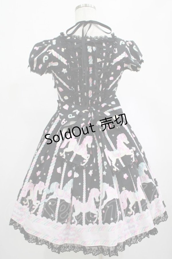 画像3: Angelic Pretty / Sugary Carnivalワンピース Free ブラック H-25-02-24-005-AP-OP-NS-ZH (3)