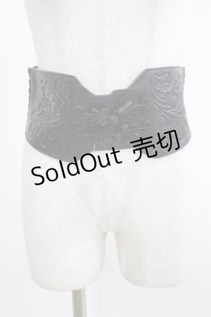 画像: axes femme / チャイナボタン太ゴムベルト Free ブラック H-25-02-24-062-AX-ZA-NS-ZH