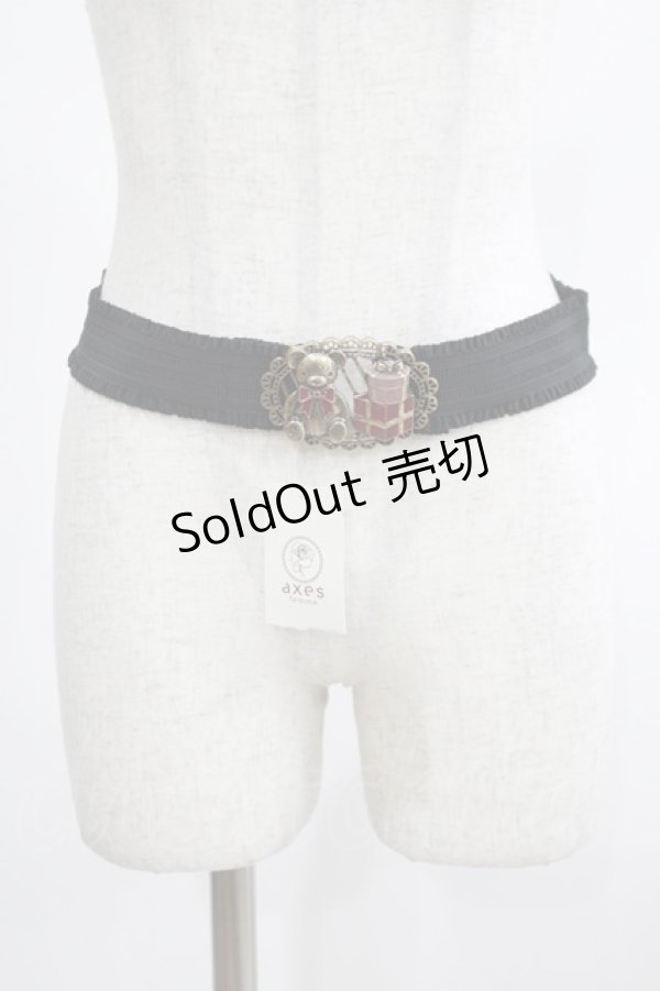 画像1: axes femme POETIQUE / プレゼントベアーゴムベルト Free ブラック H-25-02-24-064-AX-ZA-NS-ZH (1)