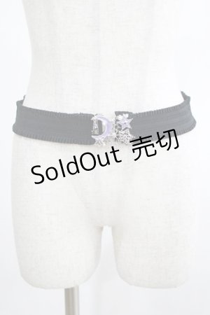 画像: axes femme / スターライトモチーフベルト  ブラック/ラベンダー H-25-02-24-069-AX-ZA-NS-ZH