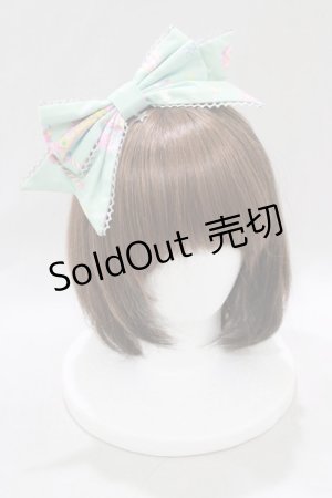 画像: Angelic Pretty / magical etoileななめリボンカチューシャ  ミント H-25-02-24-073-AP-AC-NS-ZH