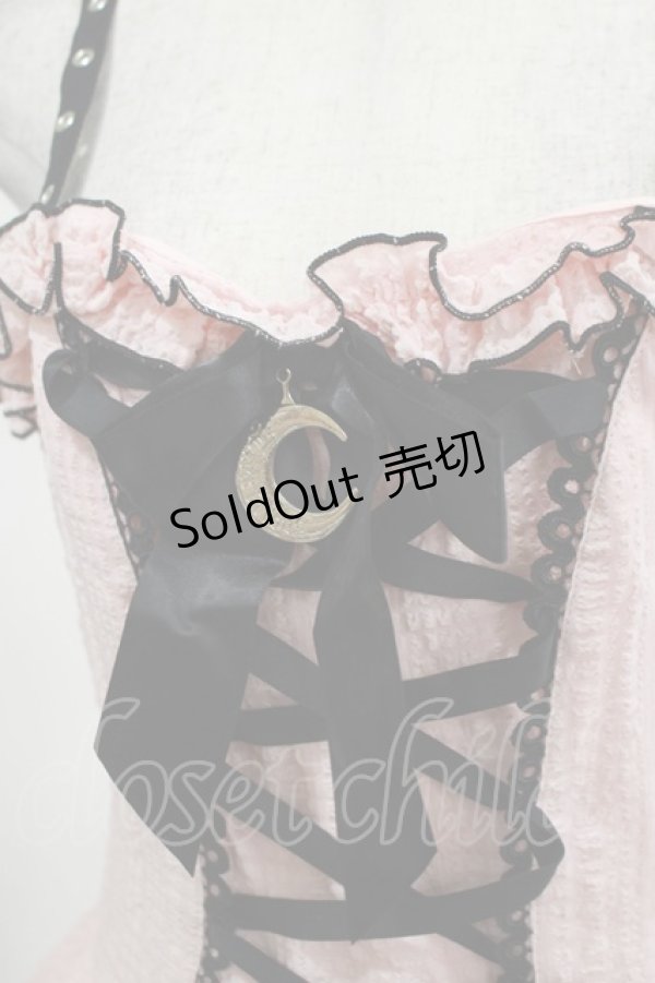 画像4: DARK IN LOVE / Pink doll moon strap dress S ピンク H-25-02-25-026-PU-OP-KB-ZH (4)