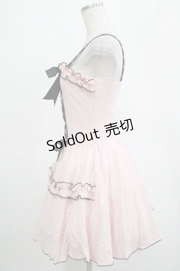 画像2: DARK IN LOVE / Pink doll moon strap dress XS ピンク H-25-02-25-029-PU-OP-KB-OS (2)