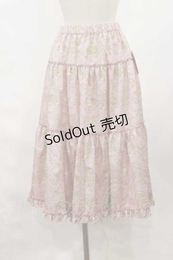 画像1: m petit by misako / NINA'S RVパニエスカート S ピンク/アイボリー リバーシブル H-25-02-25-1018-LO-SK-NS-ZH (1)