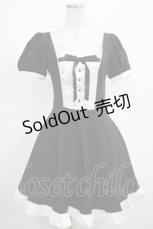 画像: DARK IN LOVE / Magic doll black white rebel dress S ブラック H-25-02-25-012-PU-OP-KB-ZH