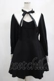 画像1: DARK IN LOVE / Gothic lolita black and white bow neck dress L ブラック H-25-02-25-016-PU-OP-KB-ZI (1)