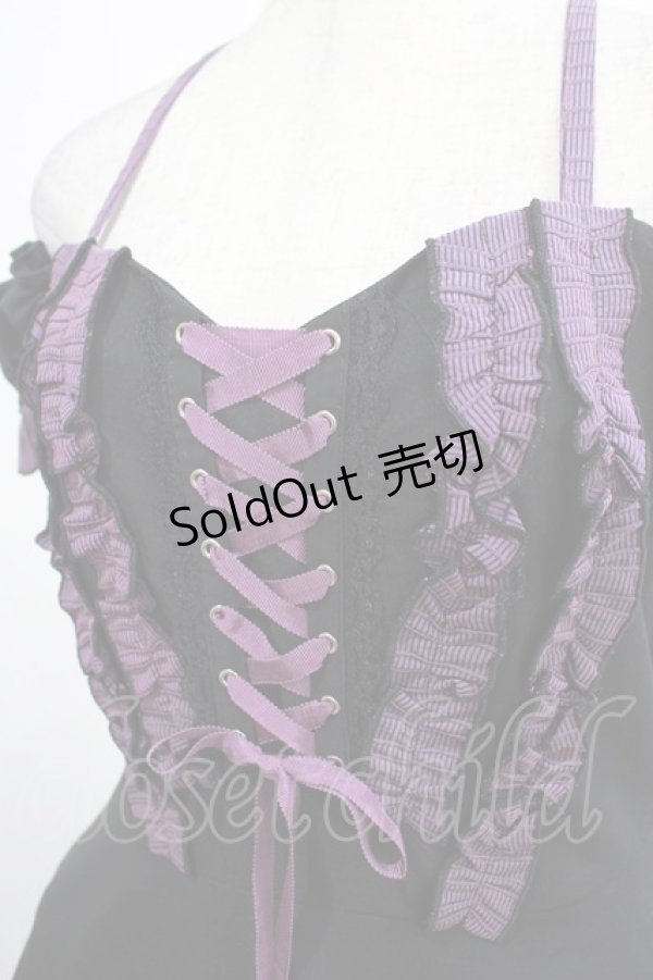 画像4: DARK IN LOVE / Harajuku purple cross sweet cool rebel dress M ブラック H-25-02-25-018-PU-OP-KB-ZY (4)