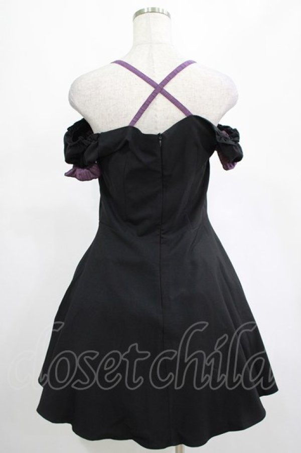 画像3: DARK IN LOVE / Harajuku purple cross sweet cool rebel dress M ブラック H-25-02-25-020-PU-OP-KB-OS (3)