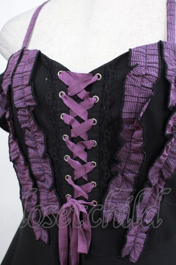 画像4: DARK IN LOVE / Harajuku purple cross sweet cool rebel dress M ブラック H-25-02-25-020-PU-OP-KB-OS (4)