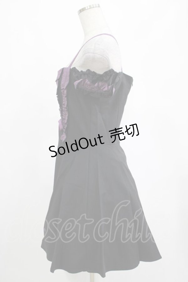 画像2: DARK IN LOVE / Harajuku purple cross sweet cool rebel dress M ブラック H-25-02-25-023-PU-OP-KB-OS (2)