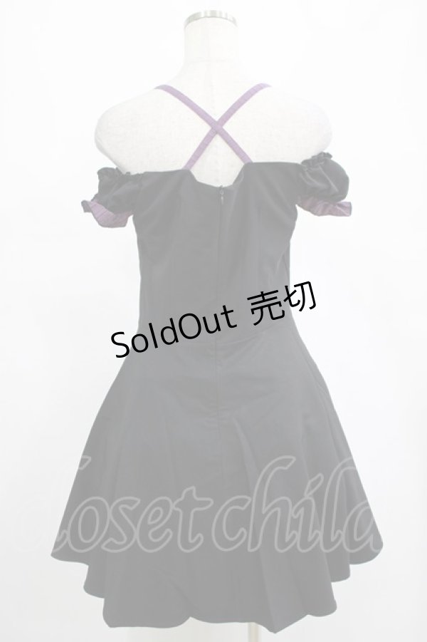画像3: DARK IN LOVE / Harajuku purple cross sweet cool rebel dress M ブラック H-25-02-25-023-PU-OP-KB-OS (3)