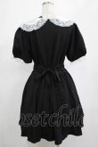 画像3: DARK IN LOVE / Alice in Wonderland contrast collar dress L ブラック H-25-02-25-024-PU-OP-KB-ZY (3)