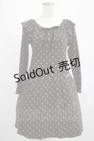 画像: MILK / POLKA DOTワンピース  ブラウン H-25-02-26-028-ML-OP-KB-ZH