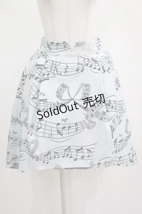 画像1: MILK / Melodyスカート  スカイブルーMusic H-25-02-26-031-ML-SK-KB-ZH (1)