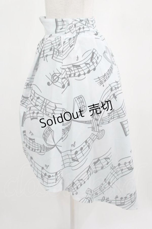 画像2: MILK / Melodyスカート  スカイブルーMusic H-25-02-26-031-ML-SK-KB-ZH (2)