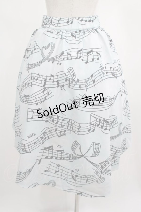 画像3: MILK / Melodyスカート  スカイブルーMusic H-25-02-26-031-ML-SK-KB-ZH (3)