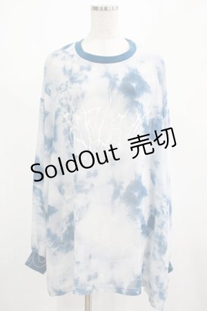 画像: REFLEM / プリントシアートップス  ブルー H-25-02-26-046-PU-TO-KB-ZH