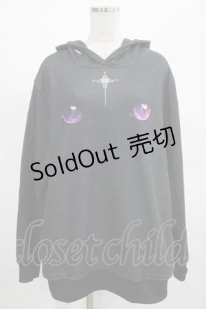 画像: TRAVAS TOKYO / CAT EYEプリントプルパーカー  ブラック H-25-02-26-048-PU-TO-KB-ZH