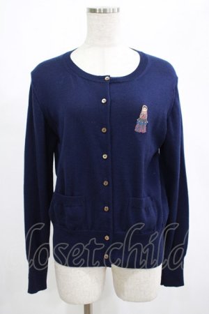 画像: Jane Marple / Little tassel dollsエンブロイダリーカーディガン M ネイビー H-25-02-26-061-JM-TO-KB-ZH