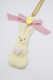 画像1: Q-pot. / ミルクなうさぎクッキーネックレス  ミルク H-25-02-26-067-QP-AC-KB-ZH (1)