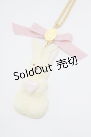 画像: Q-pot. / ミルクなうさぎクッキーネックレス  ミルク H-25-02-26-067-QP-AC-KB-ZH