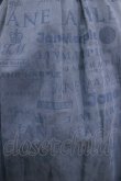 画像4: Jane Marple / Sheer logosスクエアドレス  ブルー H-25-02-26-007-JM-OP-KB-ZH (4)