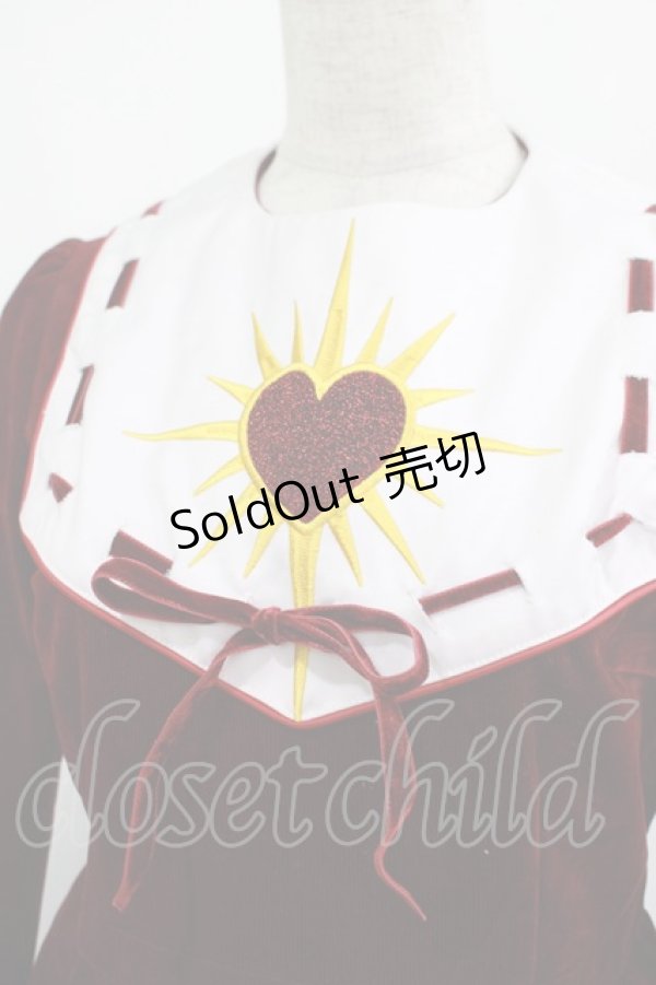 画像4: PAMEO POSE / SACRED HEART DRESS Free BORDEAUX H-25-02-28-025-GO-OP-NS-ZH (4)