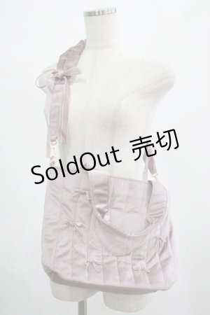 画像: m petit by misako / NINA'Sコラボベロアリボン2wayバッグ  ピンク H-25-02-28-029-LO-BG-NS-ZH