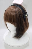 画像1: m petit by misako / AM*NIフラワーカチューシャ  ブラック H-25-02-28-055-LO-AC-NS-ZH (1)