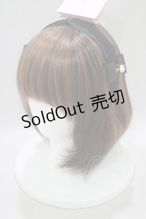 画像: m petit by misako / AM*NIフラワーカチューシャ  ブラック H-25-02-28-055-LO-AC-NS-ZH