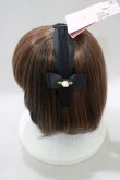 画像2: m petit by misako / AM*NIフラワーカチューシャ  ブラック H-25-02-28-055-LO-AC-NS-ZH (2)