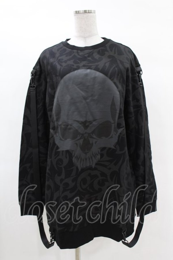 画像1: KILL STAR / DOOM TRIBE SWEAT DRESS S ブラック H-25-02-28-1007-SL-OP-KB-ZI (1)