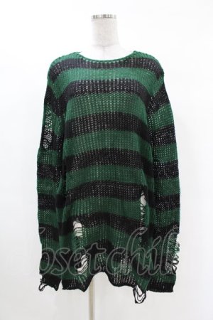 画像: KILL STAR / Absinthe Knit Sweater S グリーン H-25-02-28-1009-SL-TO-KB-ZY
