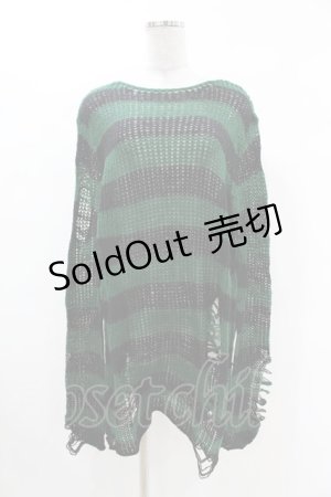 画像: KILL STAR / Absinthe Knit Sweater S グリーン H-25-02-28-1010-SL-TO-KB-ZH
