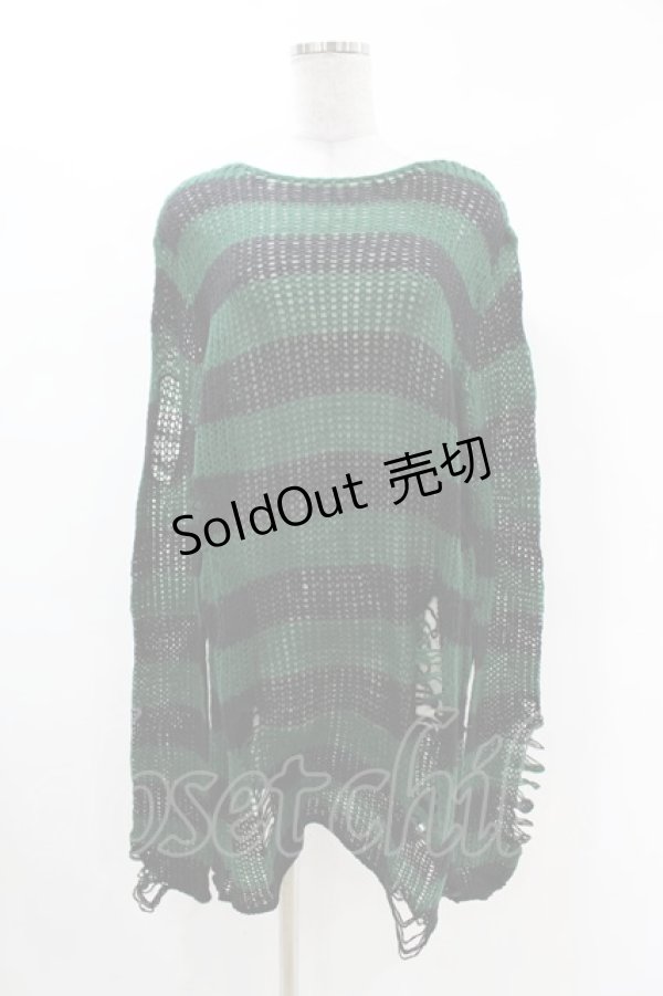 画像1: KILL STAR / Absinthe Knit Sweater S グリーン H-25-02-28-1010-SL-TO-KB-ZH (1)