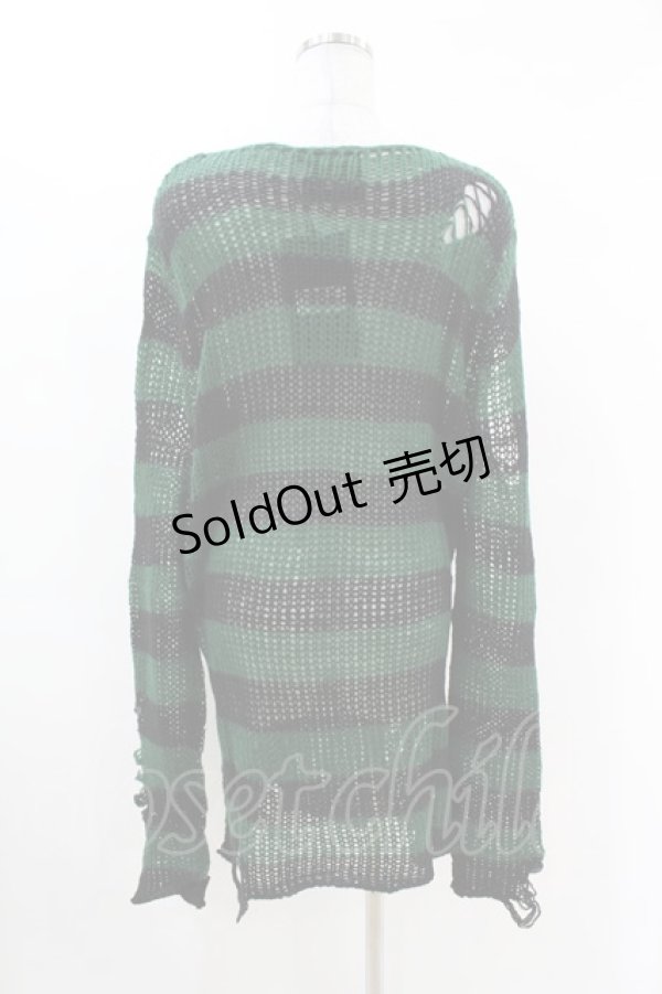画像2: KILL STAR / Absinthe Knit Sweater S グリーン H-25-02-28-1010-SL-TO-KB-ZH (2)