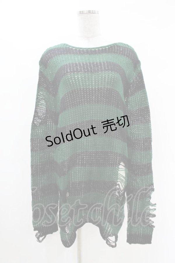 画像1: KILL STAR / Absinthe Knit Sweater S グリーン H-25-02-28-1012-SL-TO-KB-ZS (1)