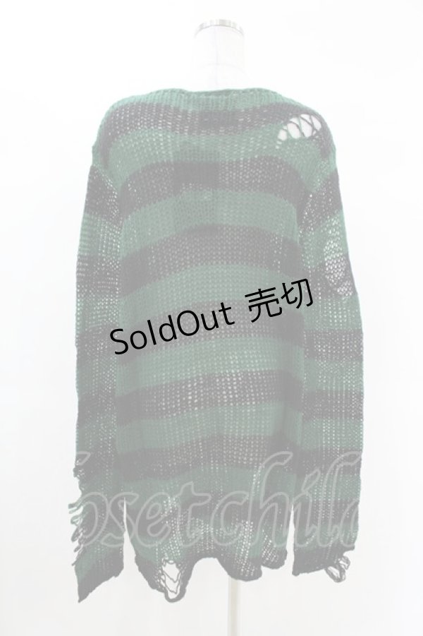 画像2: KILL STAR / Absinthe Knit Sweater S グリーン H-25-02-28-1012-SL-TO-KB-ZS (2)