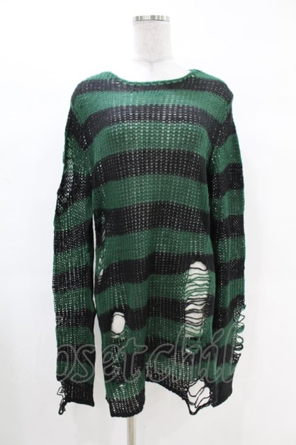 画像1: KILL STAR / Absinthe Knit Sweater XS グリーン H-25-02-28-1014-SL-TO-KB-ZH (1)