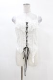 画像1: DARK IN LOVE / Punk decadent hole white sleeveless crop top L ホワイト H-25-02-28-1002-PU-TO-KB-ZH (1)