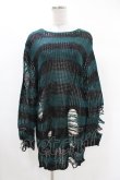 画像1: KILL STAR / Sea Punk Knit Sweater M ブルーグリーン H-25-02-28-1016-SL-TO-KB-ZH (1)